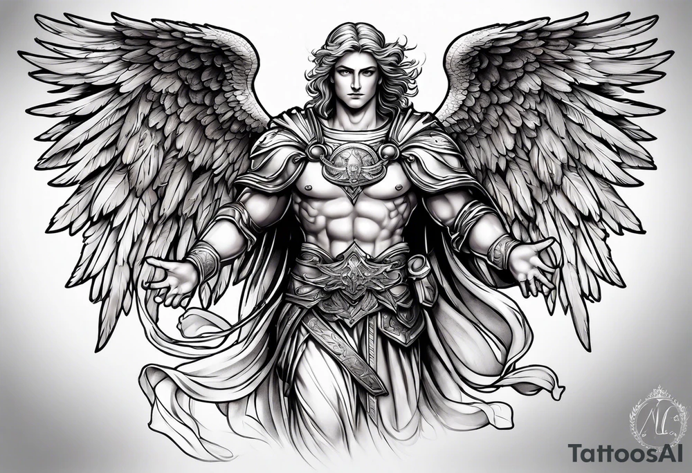 Michael the Archangel tattoo idea