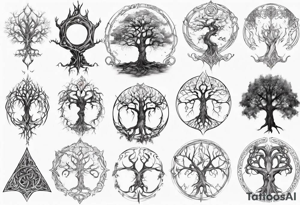 Elvish tree tattoo idea