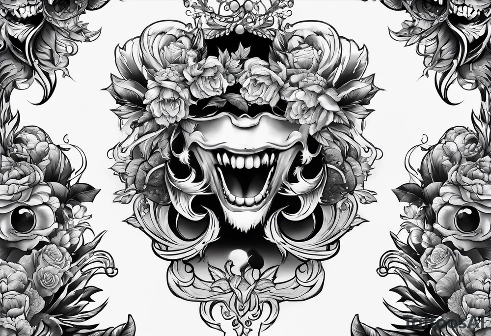 Laugh now cry later tattoo idea