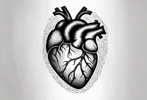 Finger print heart tattoo idea