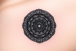 Aztec calendar tattoo idea