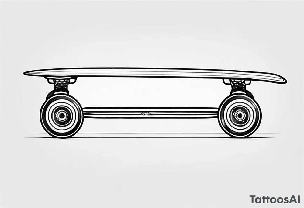 Longboard tattoo idea