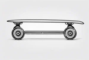 Longboard tattoo idea