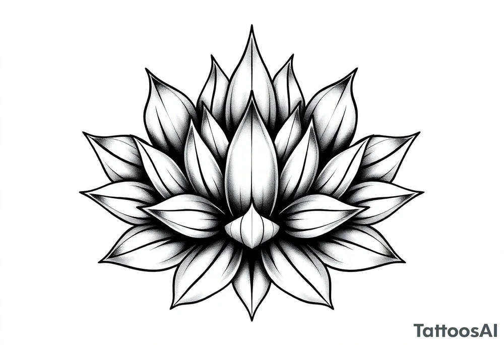 Lotus flower tattoo idea
