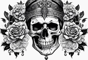 SKULL FACE tattoo idea