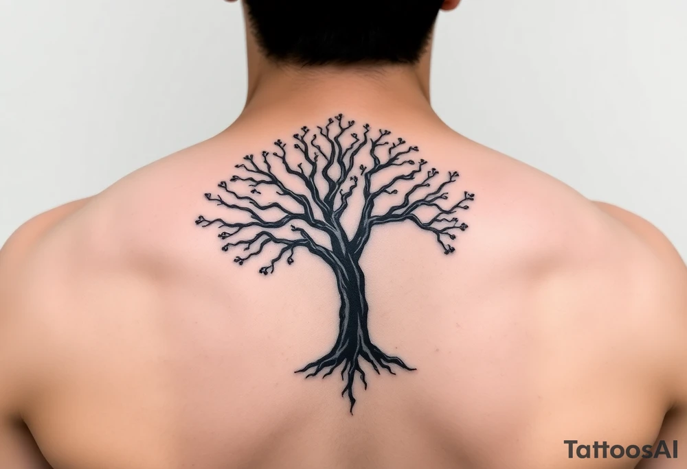 Tree on my back tattoo idea