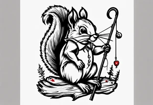 Fishing pole
"1946"
Apple fritter
Squirrel
Canadian flag tattoo idea