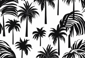 Just palm tattoo idea