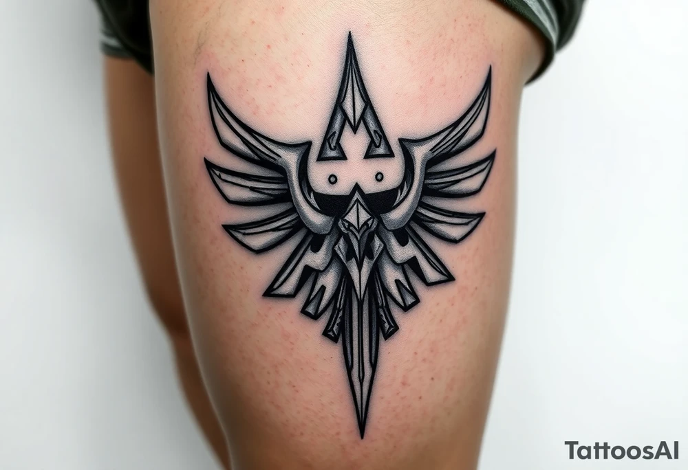 Testosterone injection site withlehend of zelda tattoo idea