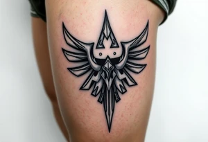 Testosterone injection site withlehend of zelda tattoo idea