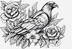 A half sleeve that includes Jamaica, Maybe the national bird or the national fruit. Also maybe something to do with family. tattoo idea
