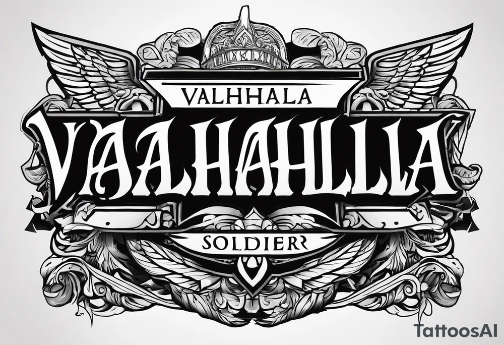 Valhalla soldier tattoo idea