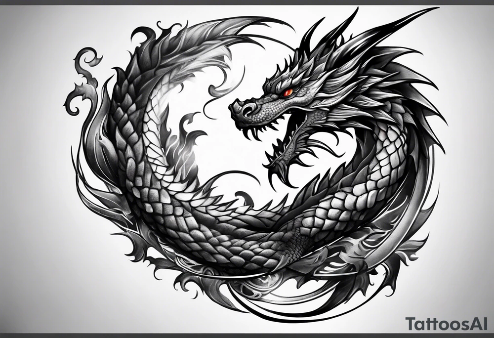 forearm dragon tattoo tattoo idea