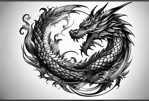 forearm dragon tattoo tattoo idea