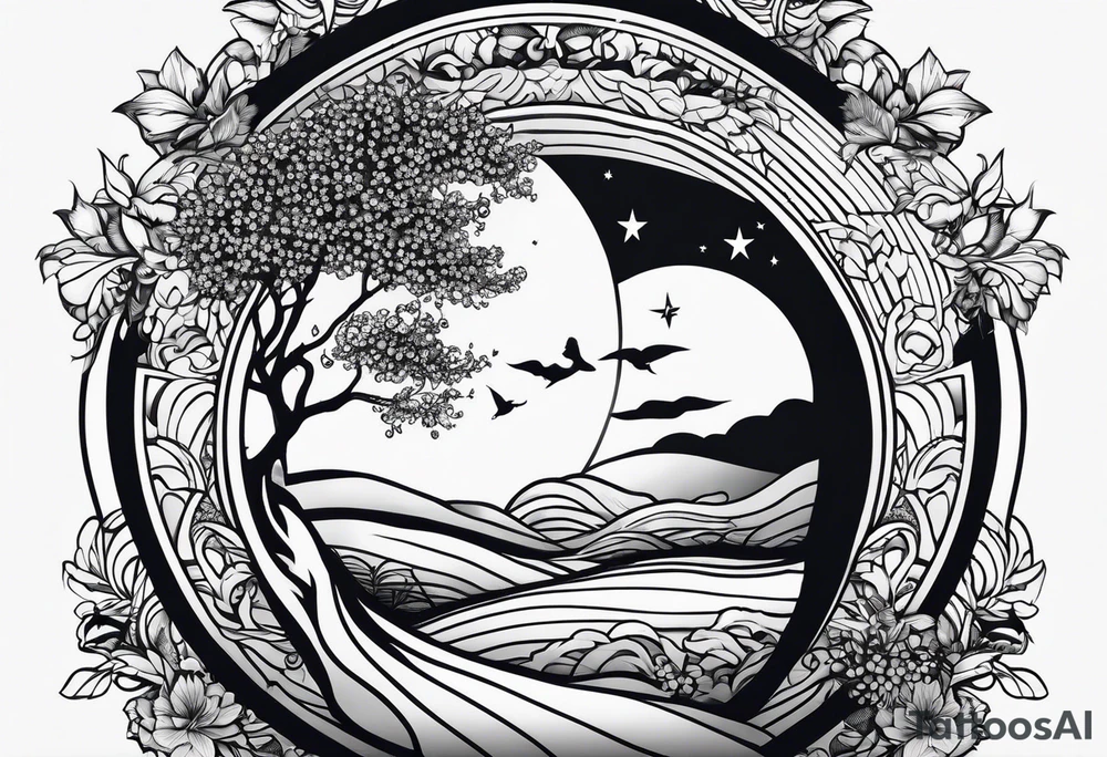 dancing in the moonlight tattoo idea
