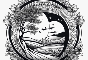 dancing in the moonlight tattoo idea