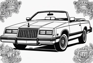 1984 Chrysler lebaron convertible tattoo idea