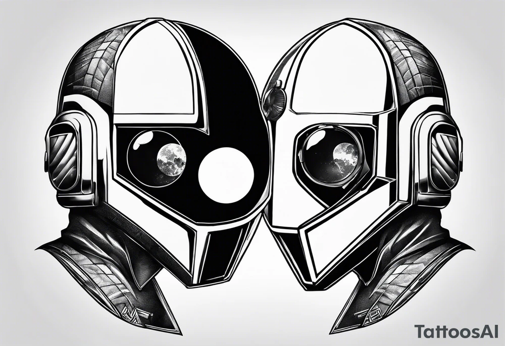 daftpunk ying yang tattoo idea
