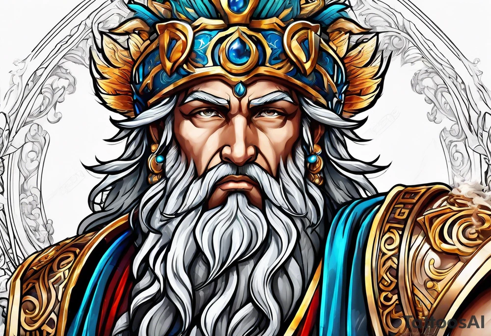 Zeus god tattoo idea