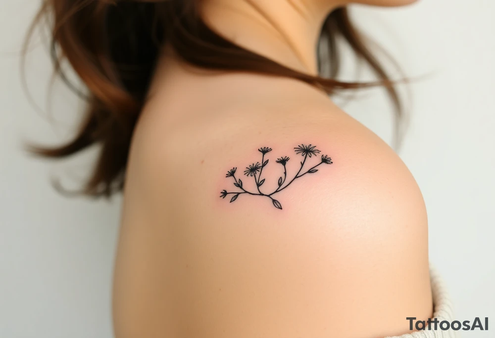 Best friend/neighbor that’s shares a driveway on walnut street that loves wildflowers and witchy things tattoo idea