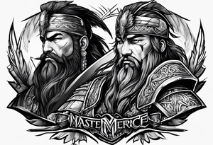 Warrior, brotherhood, loyalty tattoo idea