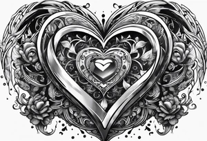 EXPLODING HEART tattoo idea