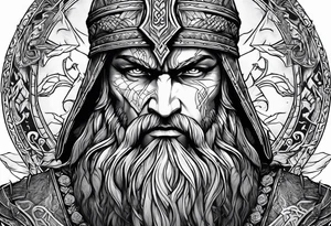 god of war odin tattoo idea