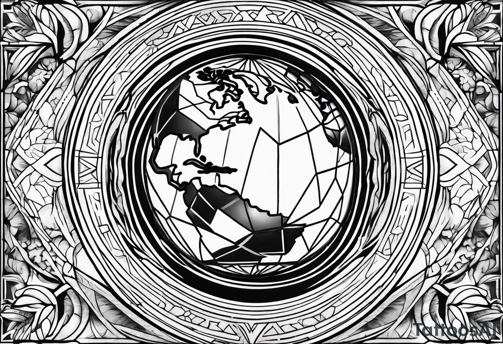 Earth tattoo idea