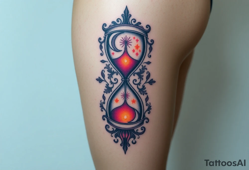 hourglass tattoo idea