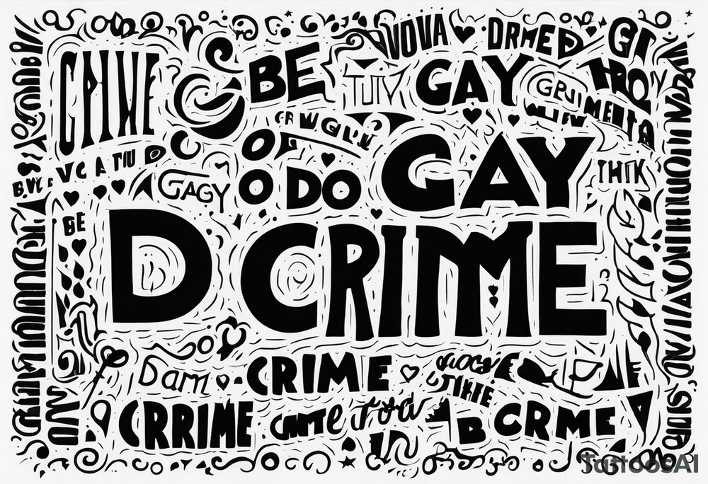 Be Gay Do Crime tattoo idea