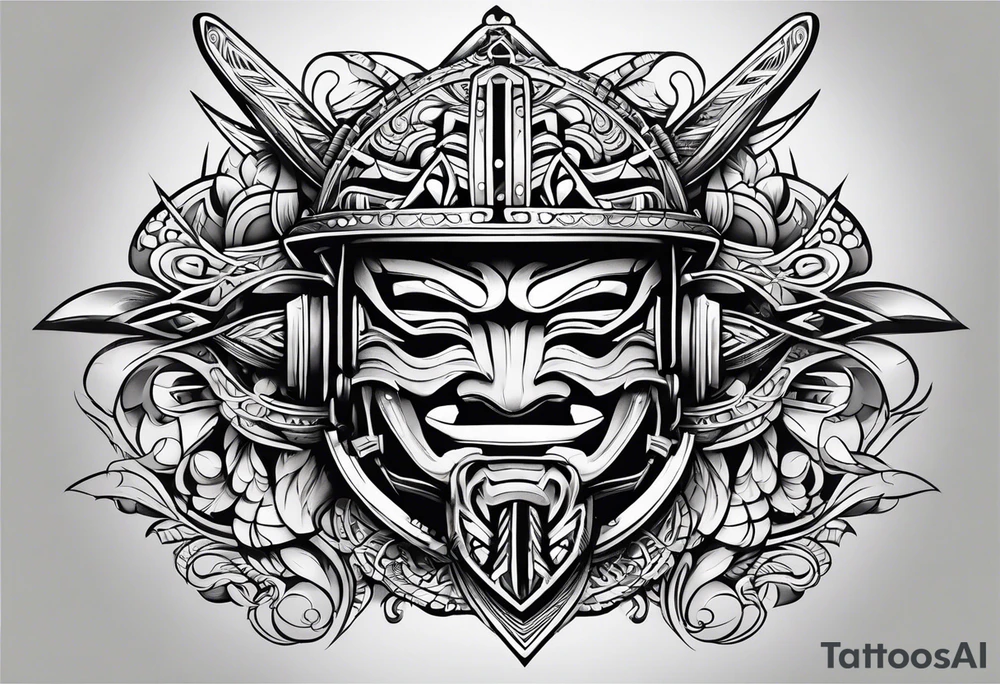 Ironworker tribal tattoo idea