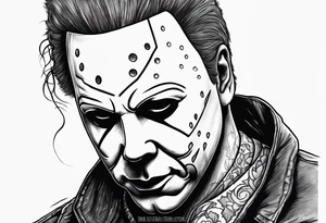 Michael myers spooky tattoo idea