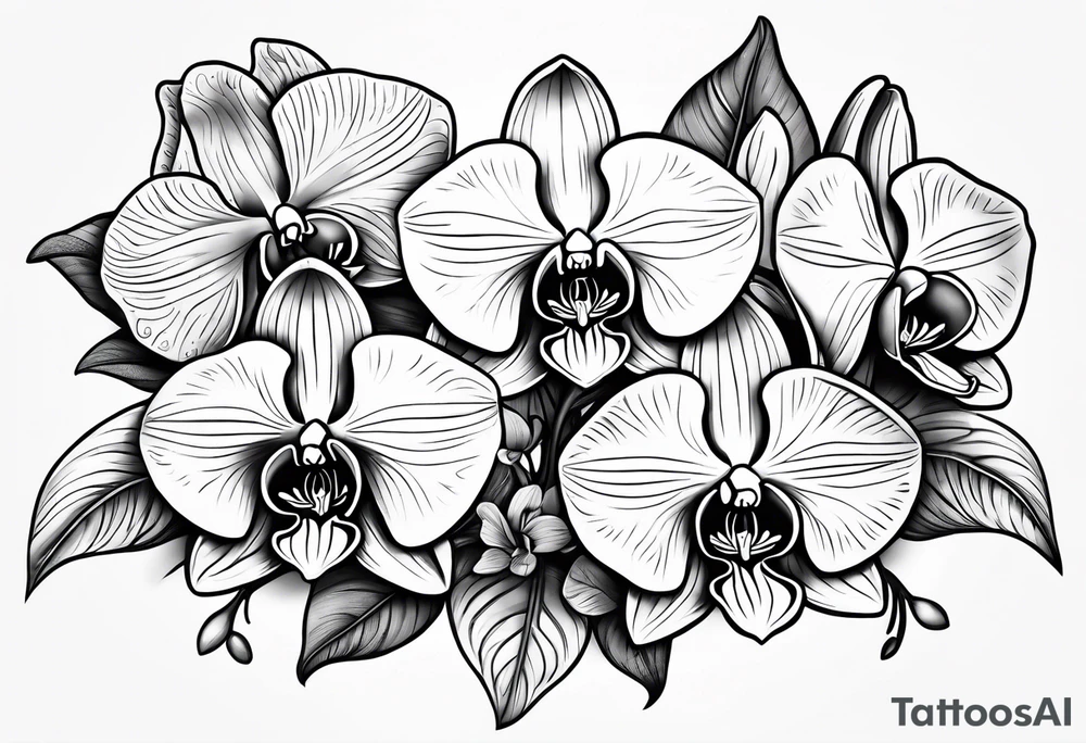 orchids tattoo idea