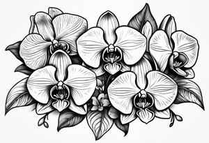 orchids tattoo idea