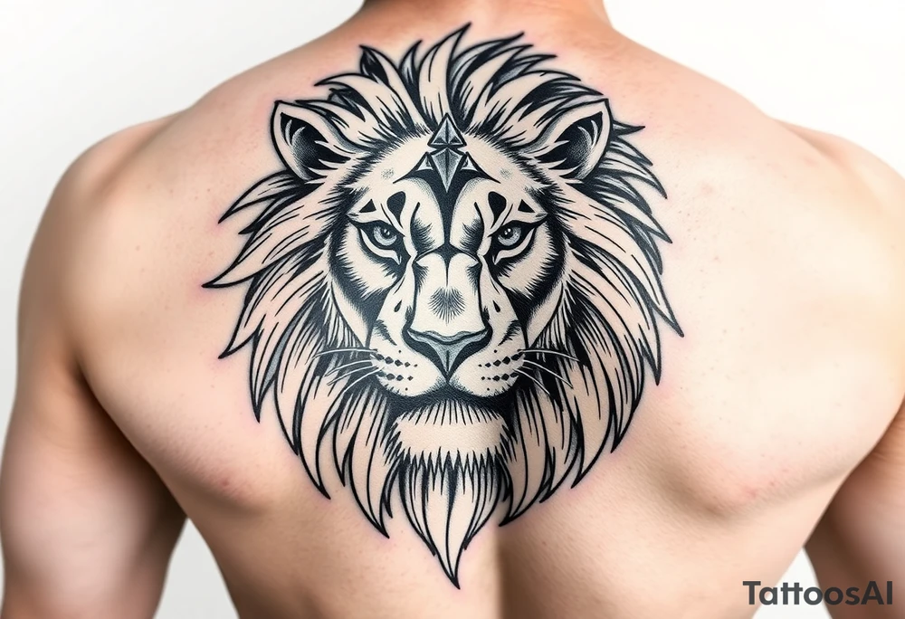 powerful majestic lion for cover up tattoo tattoo idea