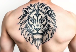 powerful majestic lion for cover up tattoo tattoo idea