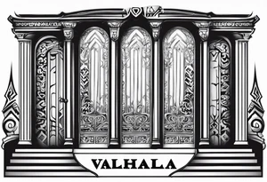 Valhalla steps gates tattoo idea