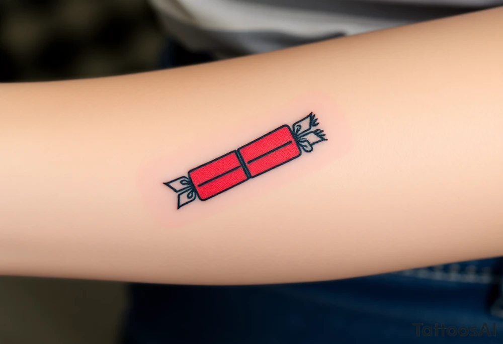 angry stick of dynamite tattoo idea