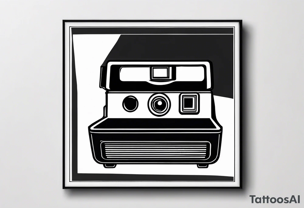 polaroid-picture silhouette tattoo idea