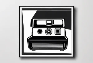 polaroid-picture silhouette tattoo idea