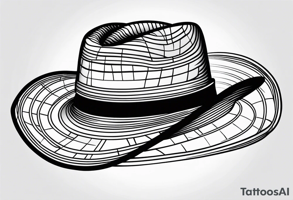 Cowboy hat tattoo idea