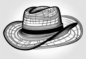 Cowboy hat tattoo idea