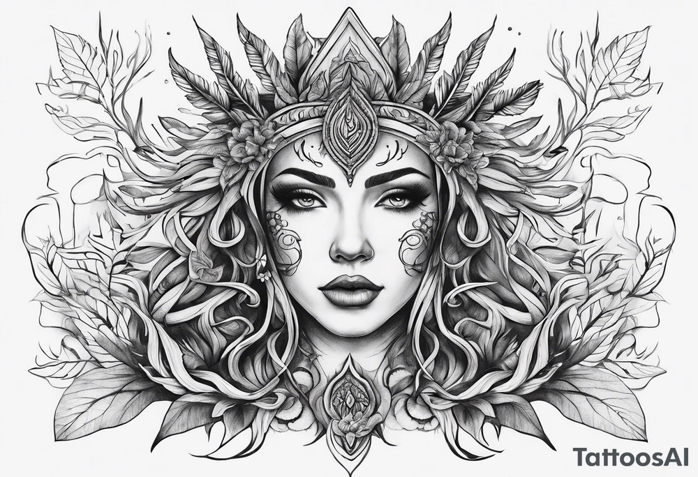 Nirnroot with long roots tattoo idea
