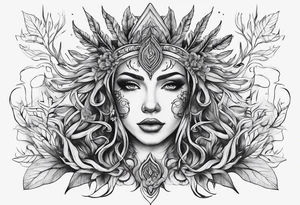 Nirnroot with long roots tattoo idea