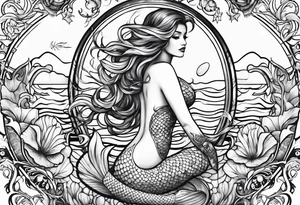 Aquarius mermaid tattoo idea