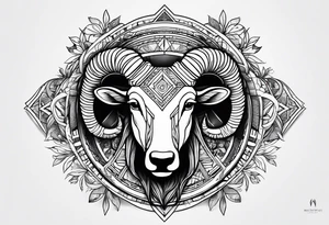 Aries constellation tattoo idea