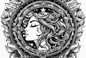 sun card games tattoo idea