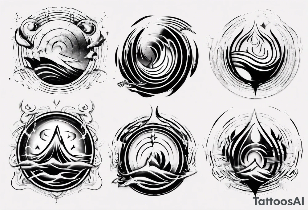 god is in the soundwaves tattoo idea