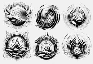 god is in the soundwaves tattoo idea