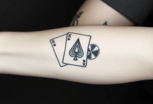Für die außenseite vom unterarm 
Poker karten von ass bis bube in piek
Würfel tattoo idea